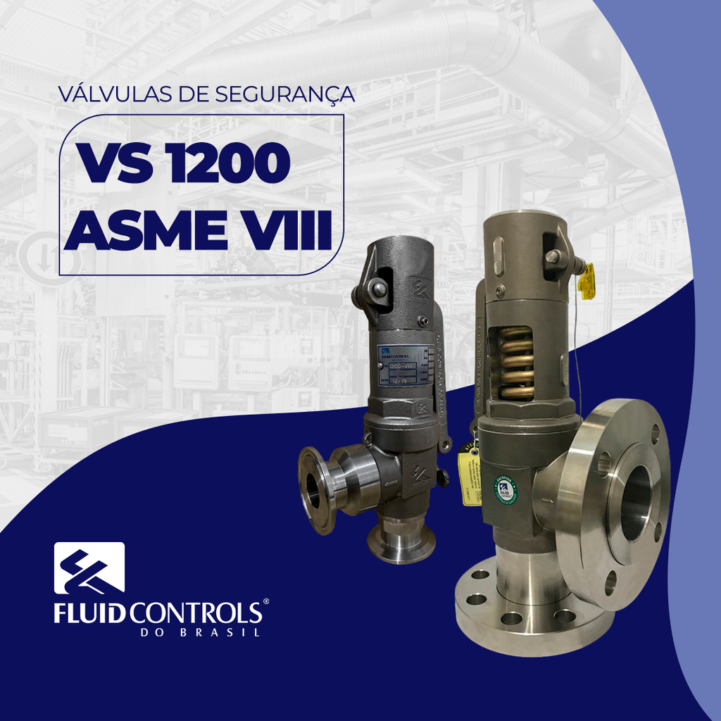 Válvula de Segurança VS 1200 ASME VIII
